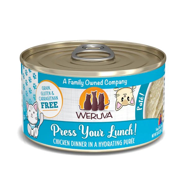 Weruva Wet Cat Food Paté Press Your Lunch Chicken Dinner in a Hydrating Purée