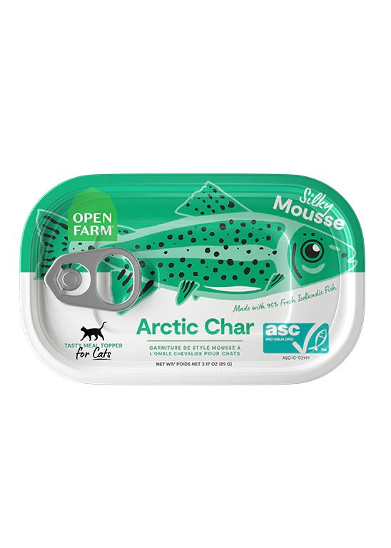 Open Farm Wet Cat Food Topper Arctic Char Mousse Recipe