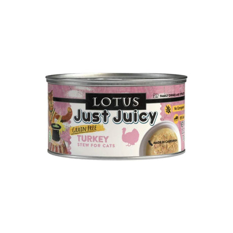 Lotus Wet Cat Food Just Juicy Turkey Stew for Cats