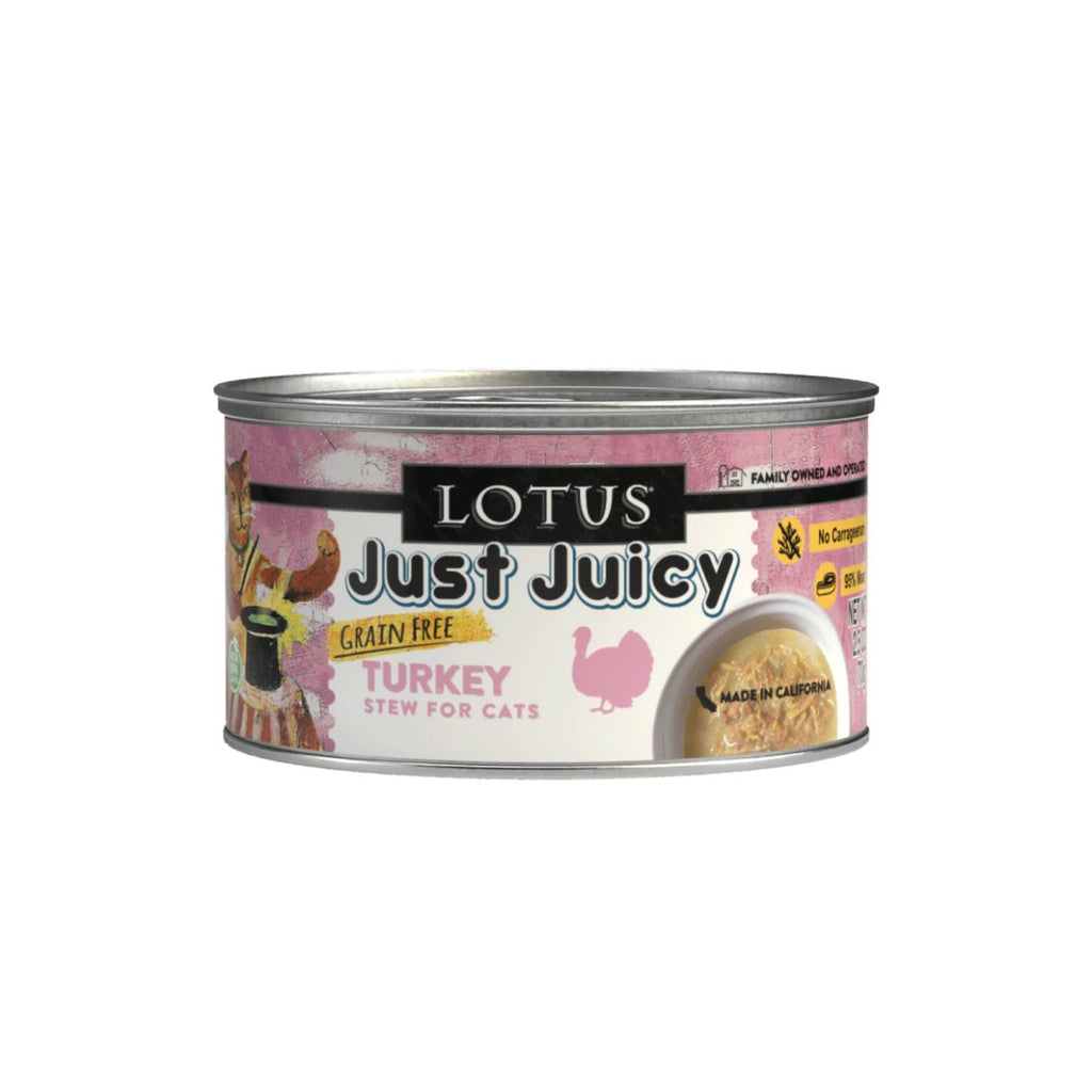 Lotus Wet Cat Food Just Juicy Turkey Stew for Cats