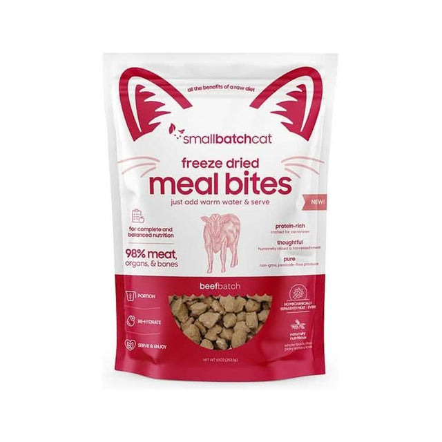 SmallBatch Freeze Dried Meal Bites Beef Batch Cat