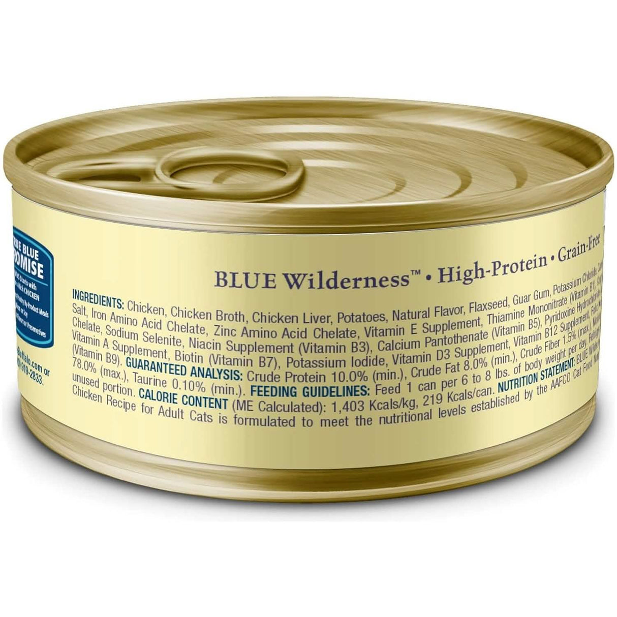 Blue Buffalo Wet Cat Food Wilderness Chicken Recipe for Adult Cats