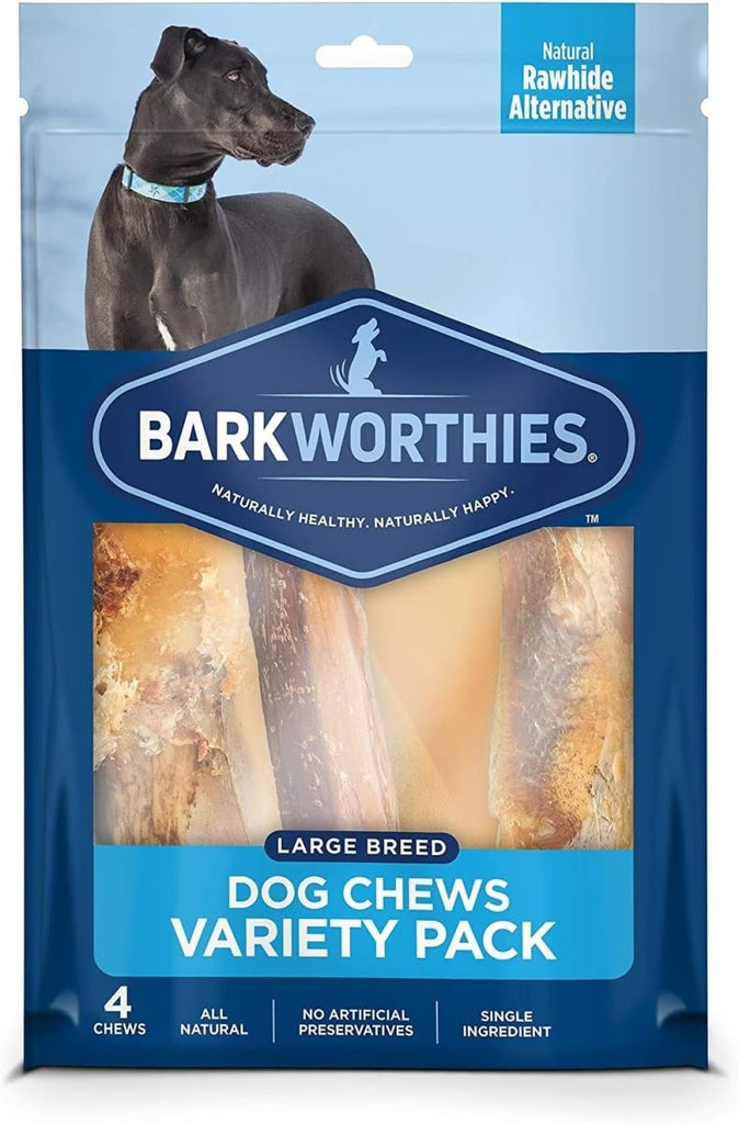 Barkworthies Dog Treat Large Breed Dog Chews Variety Pack