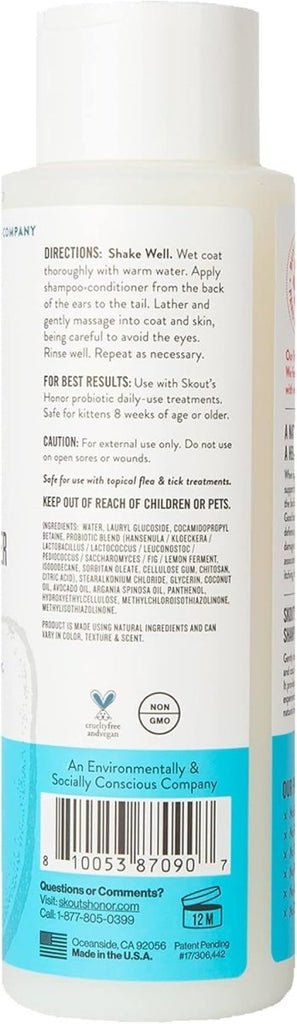 Skout's Honor Probiotic Cat Shampoo + Conditioner Hypoallergenic