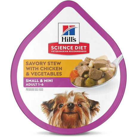 Hill's Science Diet Small & Mini Adult 1-6 Savory Stew with Chicken & Vegetables