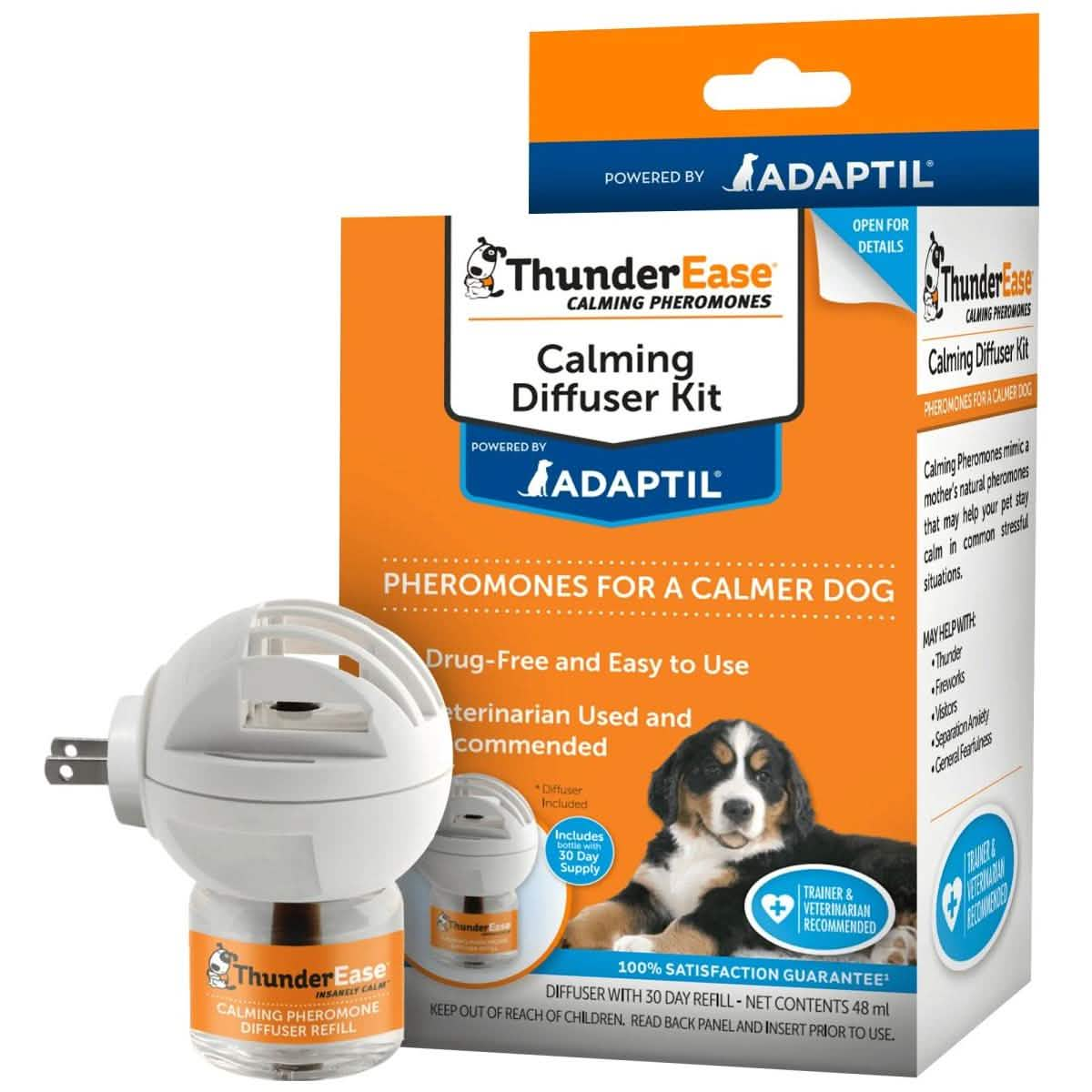 ThunderEase Calming Diffuser Kit with Adaptil Pheromones for a Calmer Dog