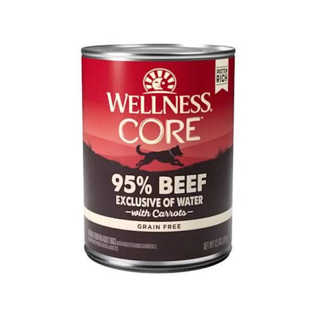 Wellness Wet Dog Food Core 95% Beef with Carrots