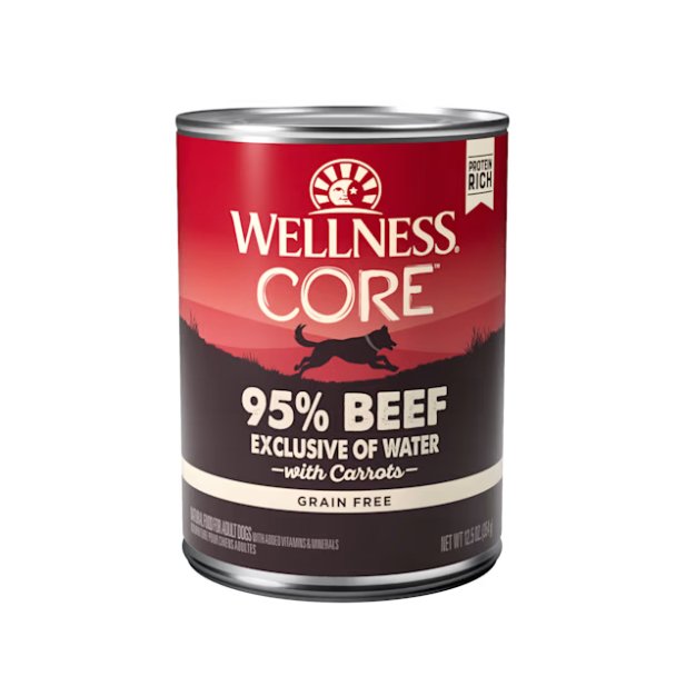 Wellness Wet Dog Food Core 95% Beef with Carrots