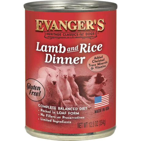 Evanger's Wet Dog Food Heritage Classic Lamb and Rice Dinner