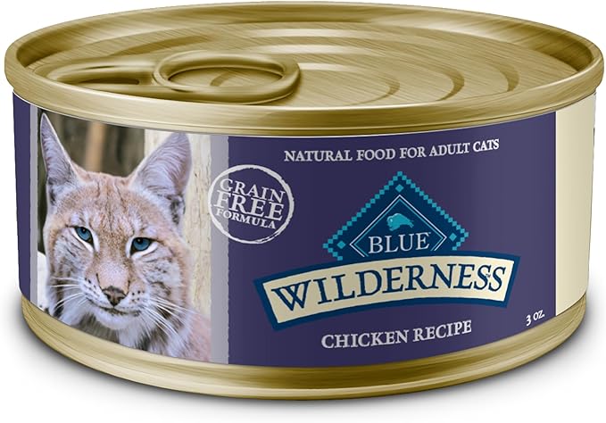 Blue Buffalo Wet Cat Food Wilderness Chicken Recipe for Adult Cats