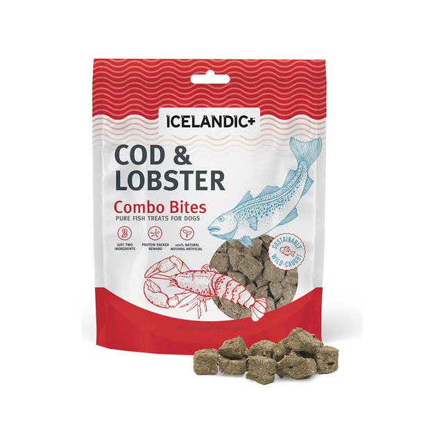 Icelandic Dog Treat Cod & Lobster Combo Bites