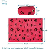 Best Pet Supplies Plastic Waste Bag Dispenser - Red