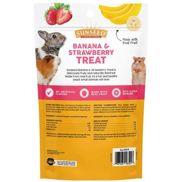 Sunseed Small Animal Treat Banana & Strawberry