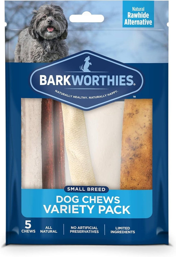 Barkworthies Dog Treat Small Breed Dog Chews Variety Pack