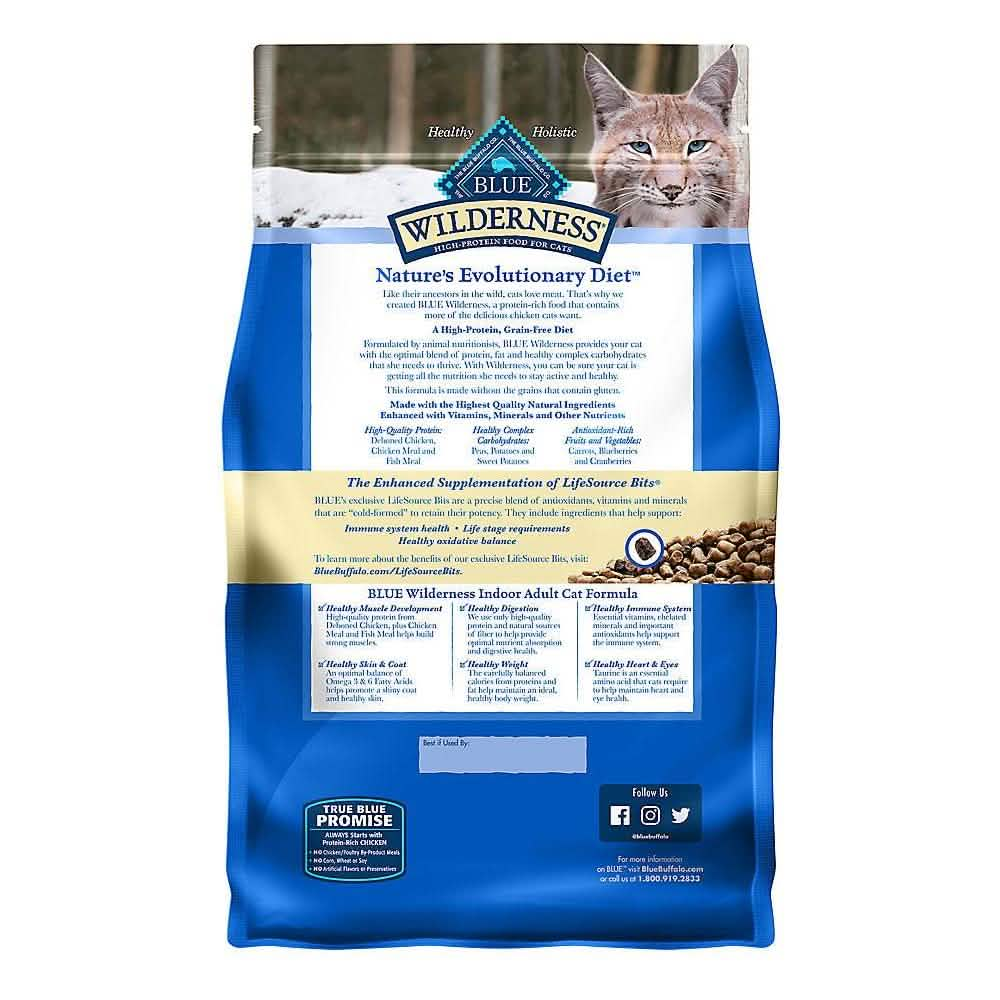 Blue Buffalo Dry Cat Food Wilderness Adult Indoor Chicken