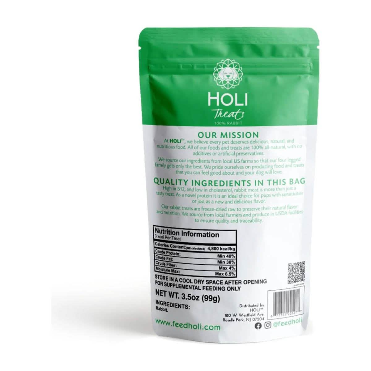 Holi Dog Treat Freeze Dried Rabbit