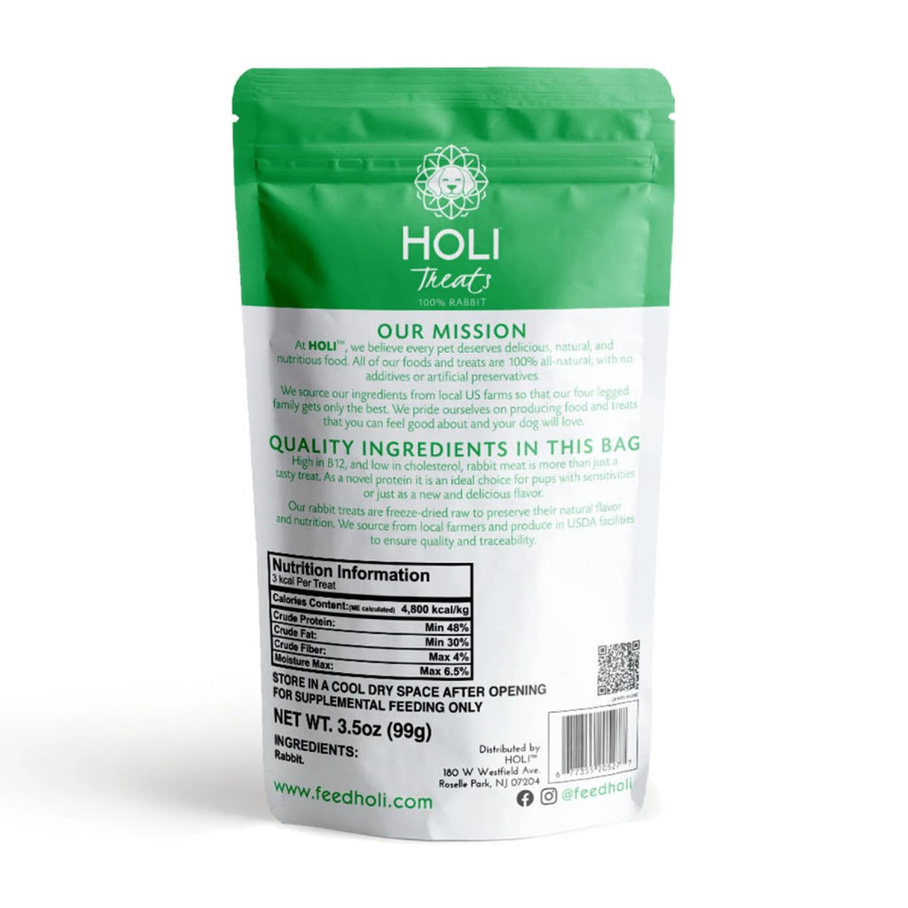 Holi Dog Treat Freeze Dried Rabbit