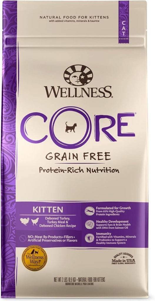 Wellness Dry Cat Food Core Kitten Turkey & Chicken Recipe