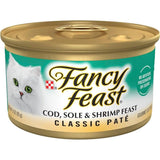 Fancy Feast Wet Cat Food Classic Paté Cod, Sole & Shrimp Feast