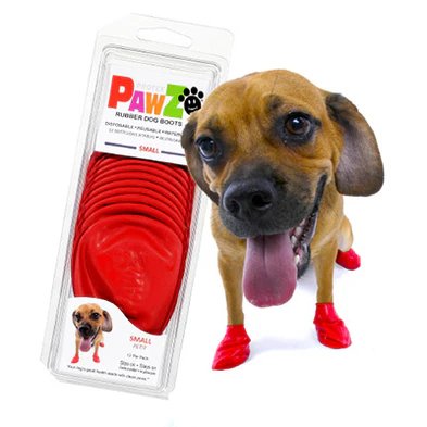 PawZ Rubber Dog Boots - Small