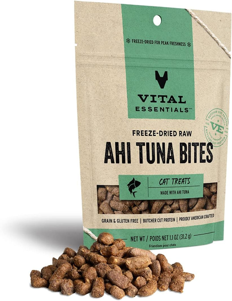 Vital Essentials Cat Treat Freeze Dried Raw Ahi Tuna Bites