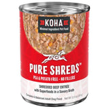 Koha Wet Dog Food Pure Shreds Shredded Beef Entrée with Superfoods in a Savory Broth