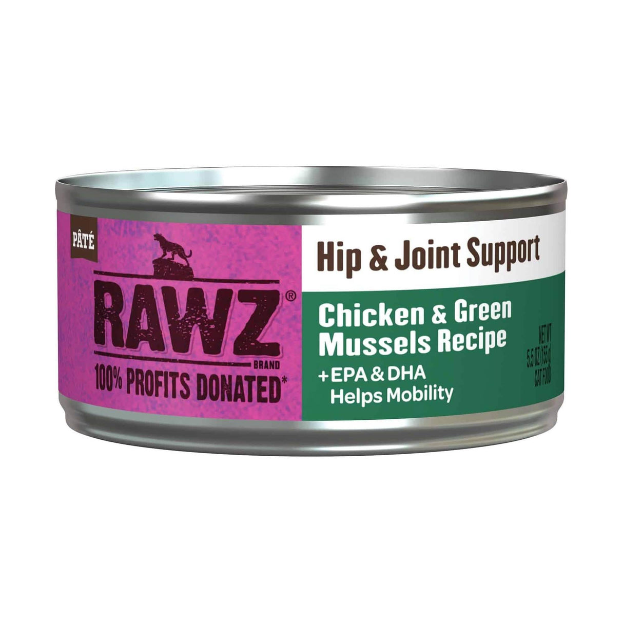 RAWZ Hip & Joint Support Chicken & Green Mussels Recipe Cat Food with EPA & DHA