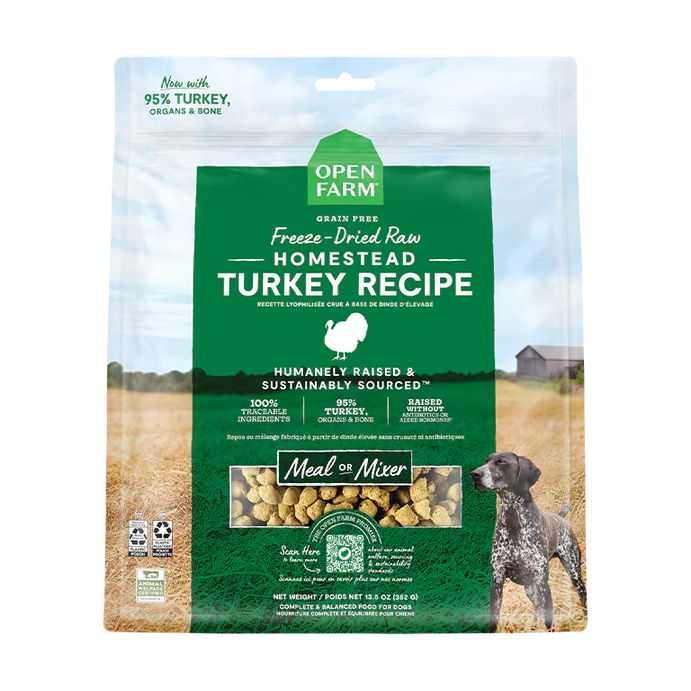 Open Farm Freeze-Dried Raw Dog Food Homestead Turkey Recipe