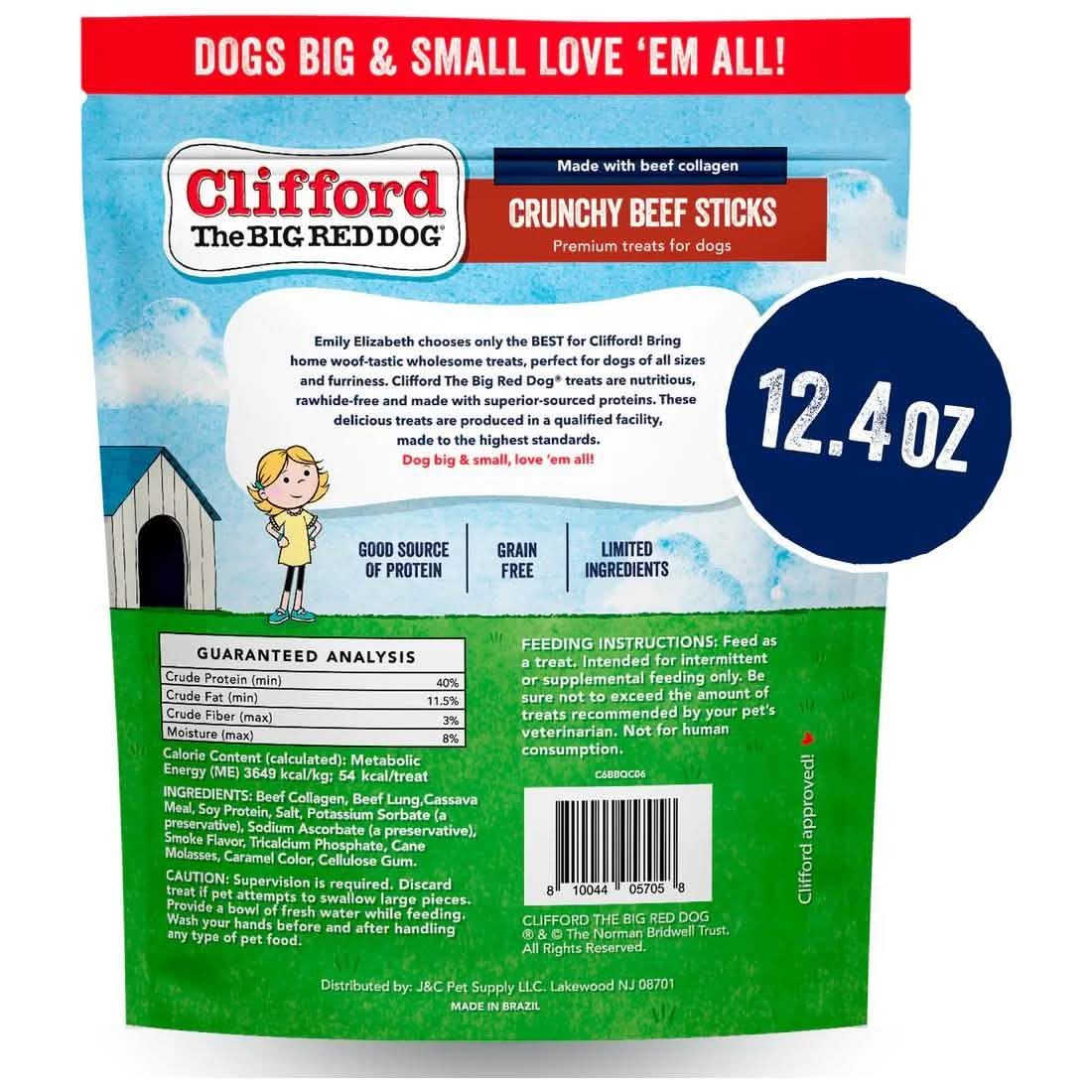 Clifford® Dog Treat Crunchy Beef Sticks