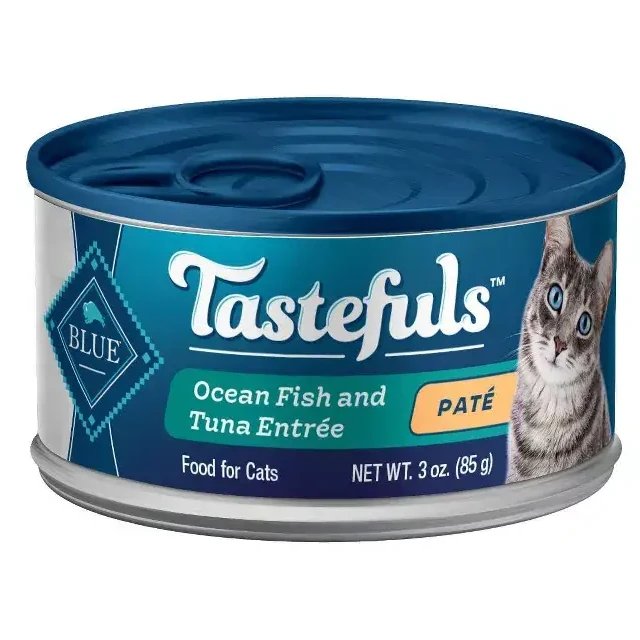 Blue Buffalo Wet Cat Food Tastefuls Pate Ocean Fish and Tuna Entree