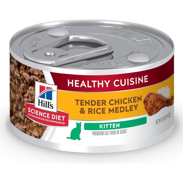 Hill's Science Diet Healthy Cuisine Tender Chicken & Rice Medley for Kittens