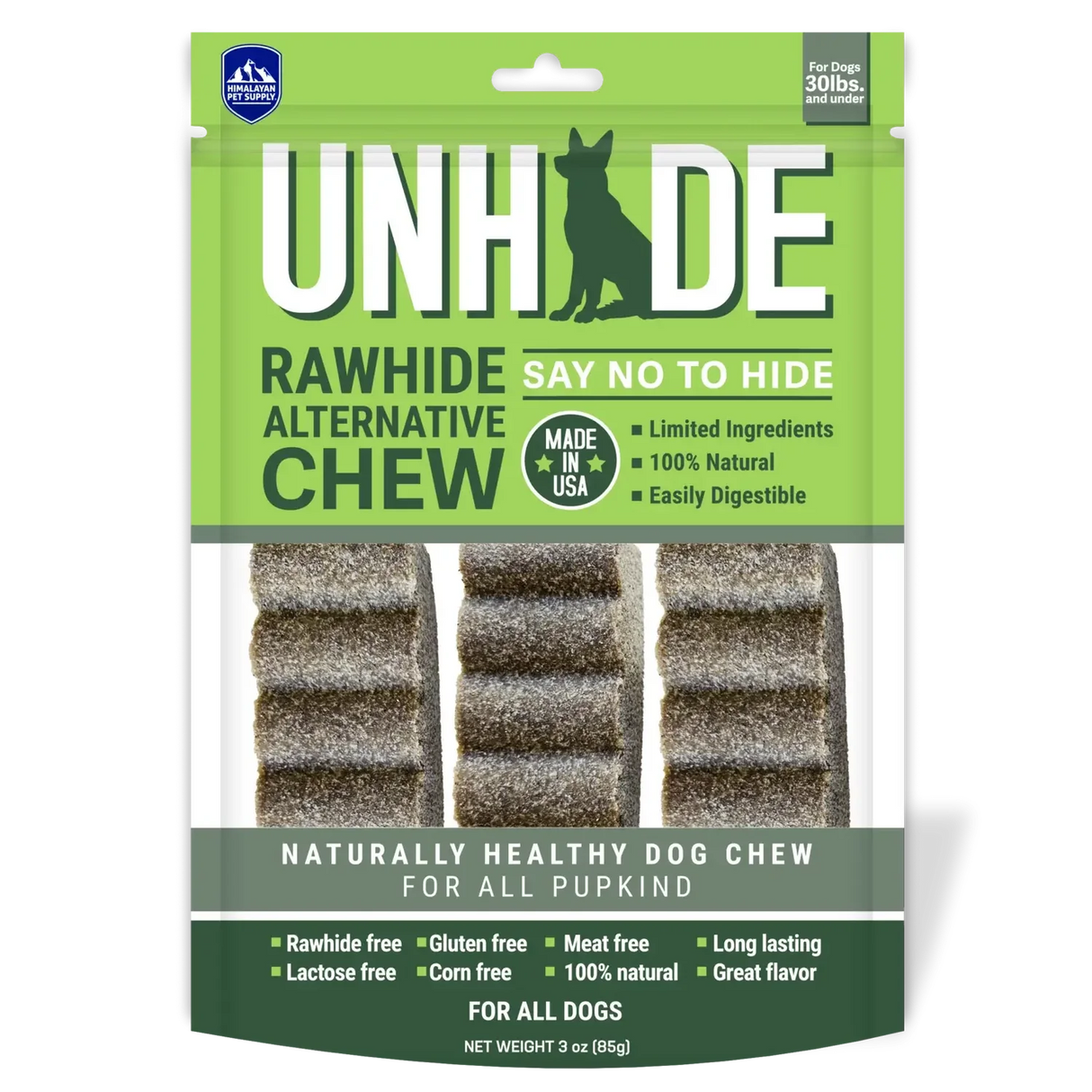 Himalayan Pet Supply Dog Treat Unhide Rawhide Alternative Chew