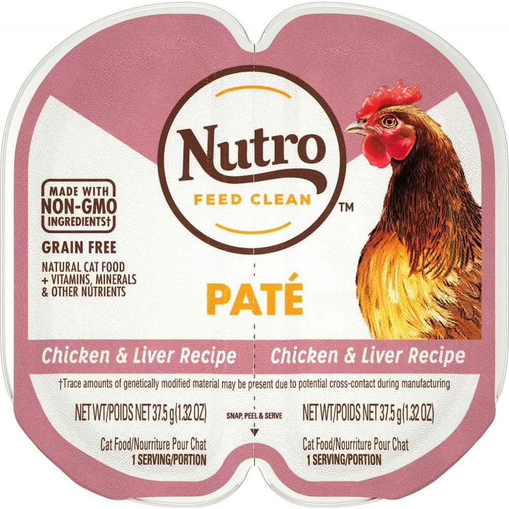 Nutro Wet Cat Food Perfect Portions Pate Chicken & Liver Recipe