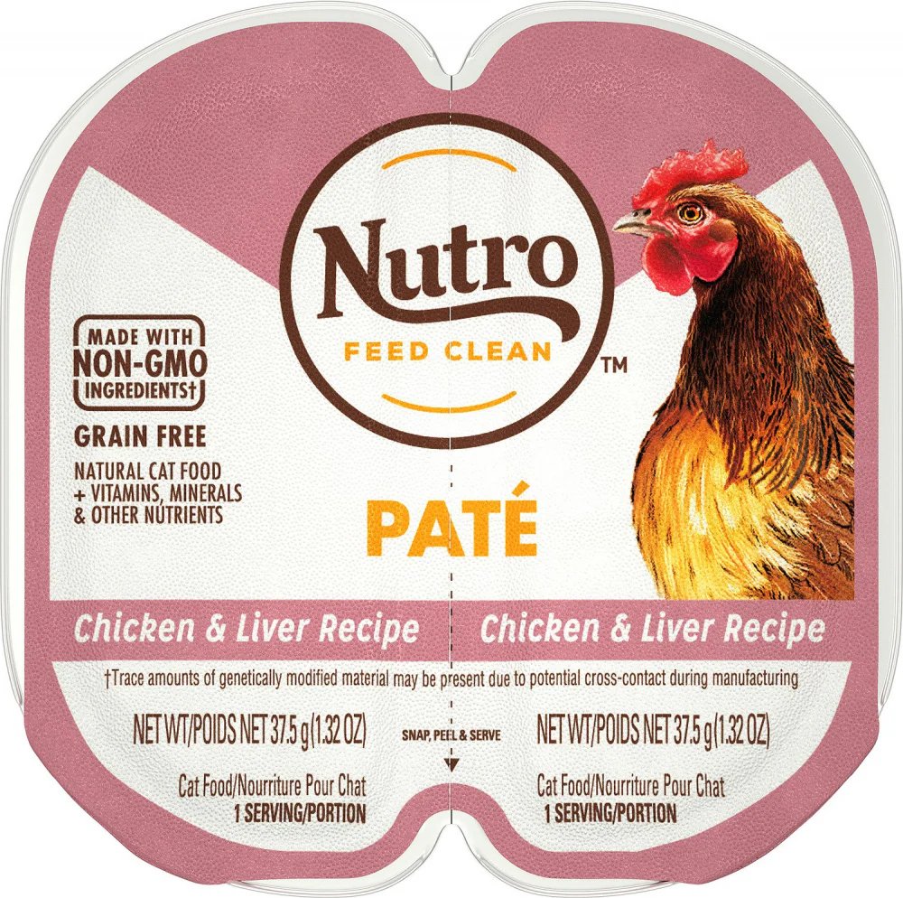 Nutro Wet Cat Food Perfect Portions Pate Chicken & Liver Recipe