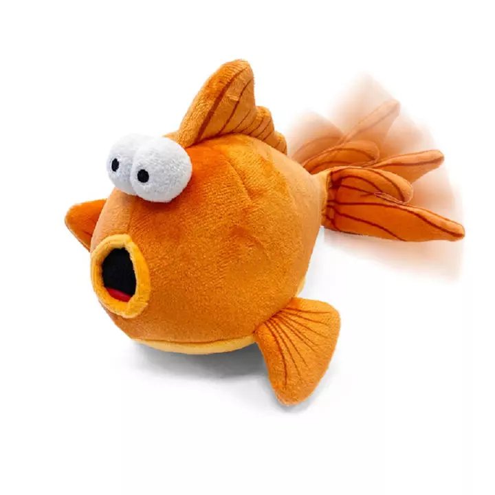 GoDog Dog Toy Action Animated Goldfish