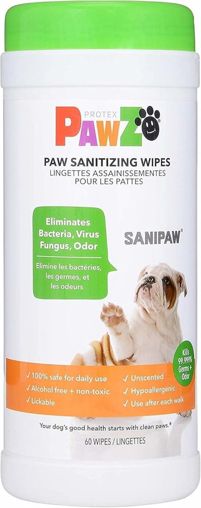 PawZ SANIPAW Paw Sanitizing Wipes