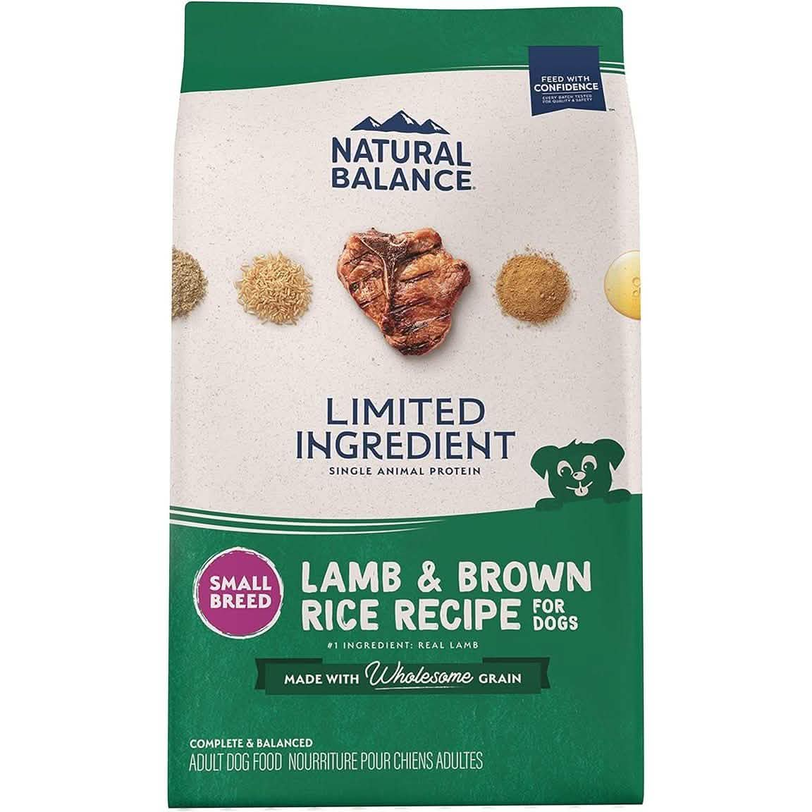 Natural Balance Dry Dog Food Limited Ingredient Lamb & Brown Rice Small Breed Recipe