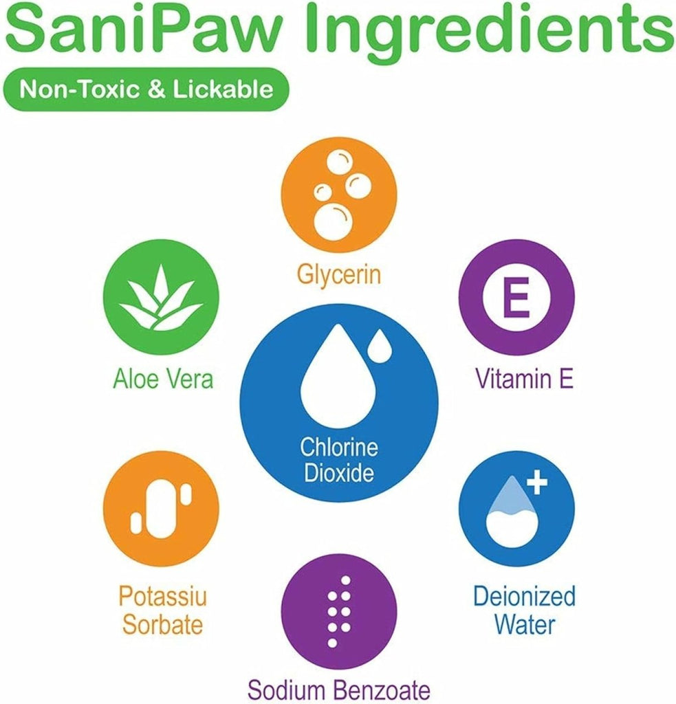 PawZ SANIPAW Paw Sanitizing Wipes