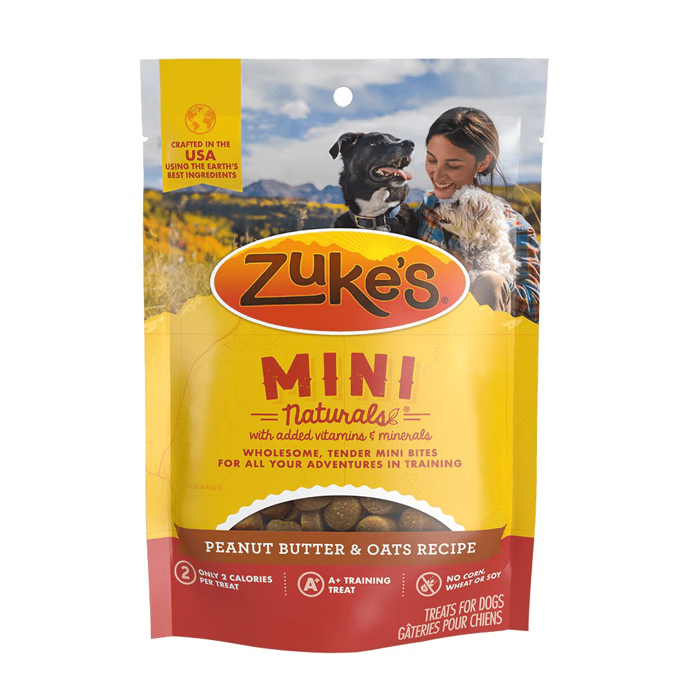 Zuke's Dog Treat Mini Naturals Peanut Butter & Oats Recipe