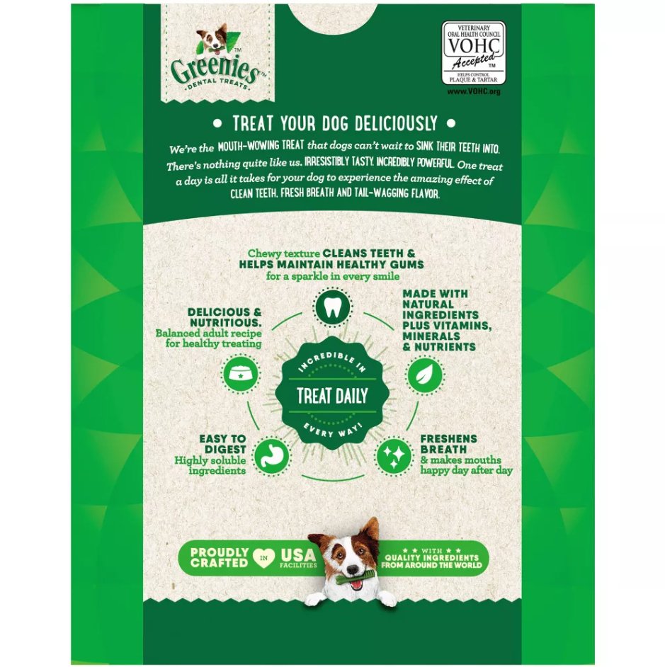 Greenies Dog Treat Original Dental Treats Teenie 96 count