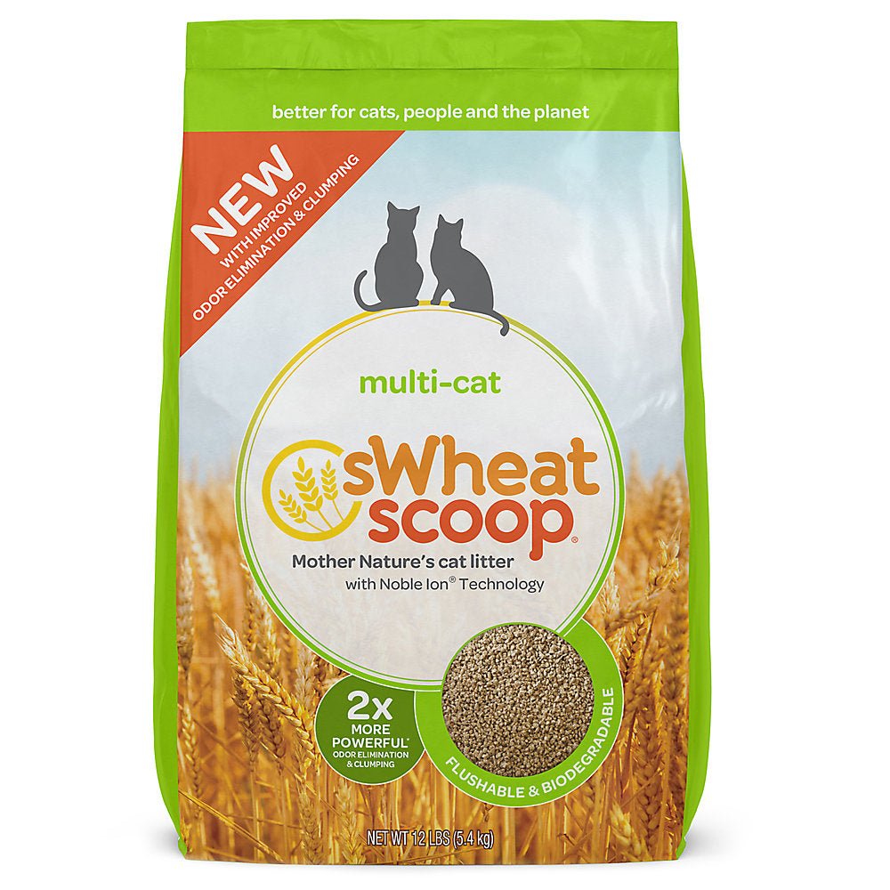 Swheat Scoop Cat Litter Multi-Cat 100% Wheat All Natural Clumping