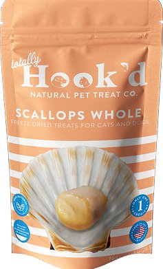 Totally Hook'd Dog Treat Freeze-Dried Scallops