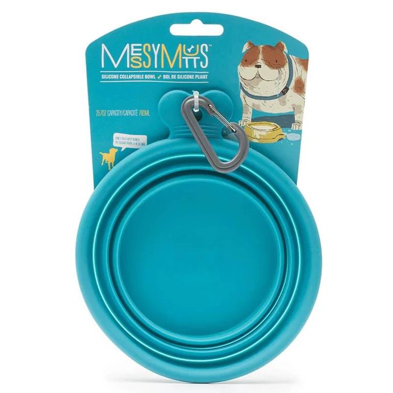 Messy Mutts Silicone Collapsible Bowl - Assorted Colors