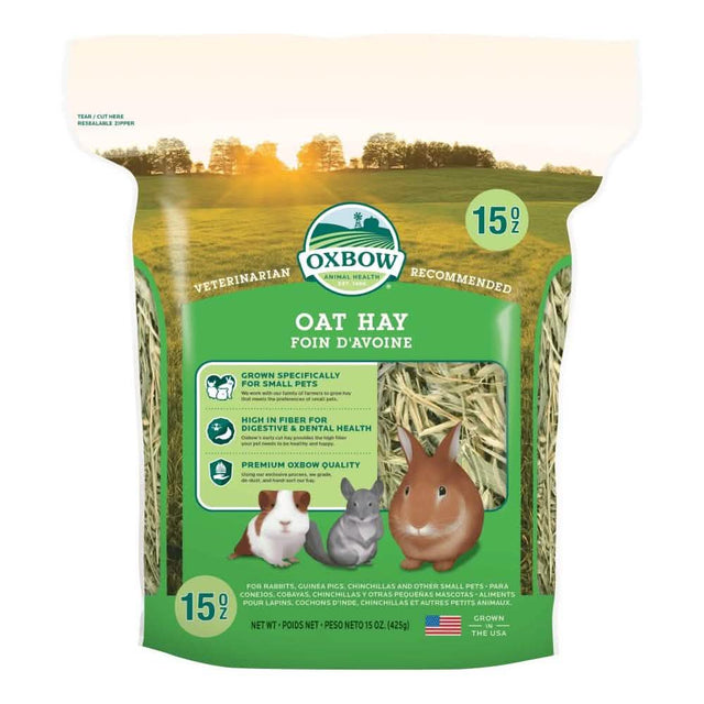 Oxbow Oat Hay for Rabbits, Guinea Pigs, Chinchillas, and Other Small Pets