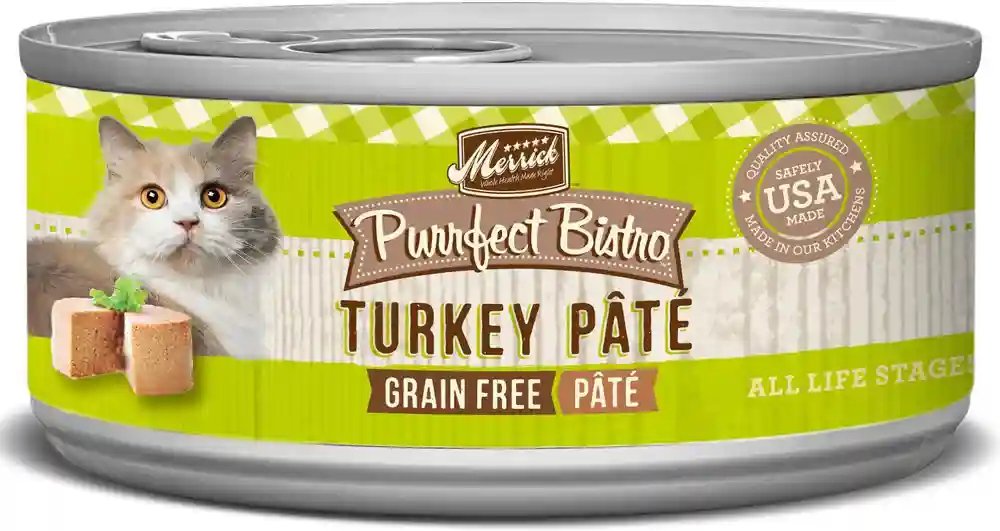 Merrick Wet Cat Food Purrfect Bistro Pate Turkey Recipe