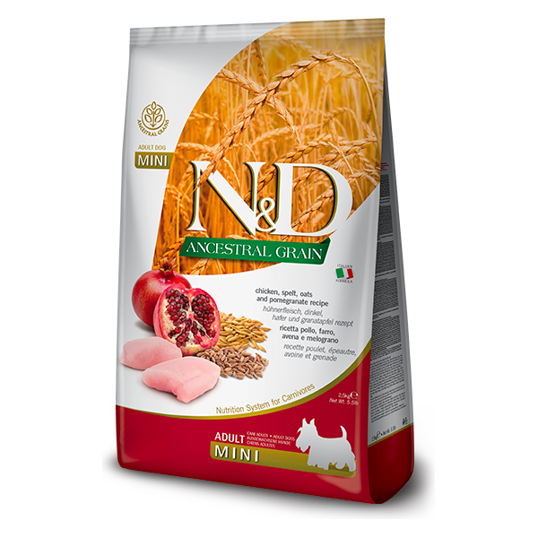 Farmina Dry Dog Food N&D Ancestral Grain Adult Mini Chicken