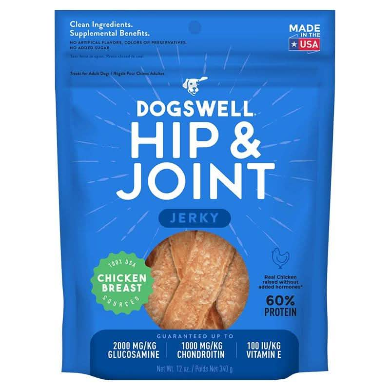 Dogswell Dog Treat Hip & Joint Chicken Breast Jerky