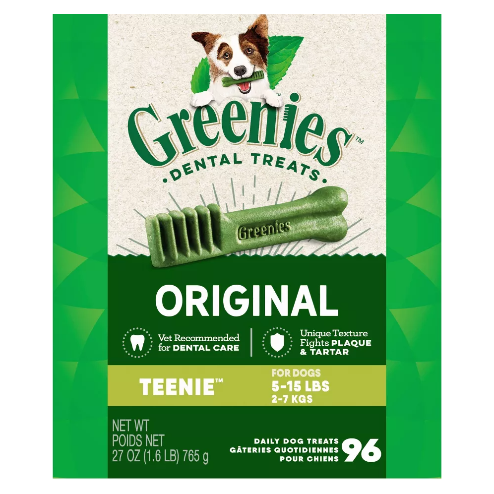 Greenies Dog Treat Original Dental Treats Teenie 96 count