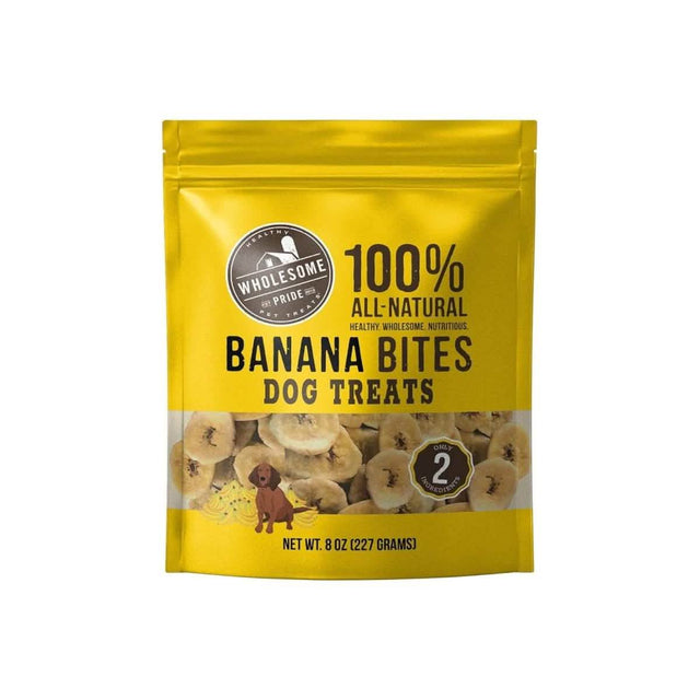 Wholesome Pride Dog Treat 100% All-Natural Banana Bites