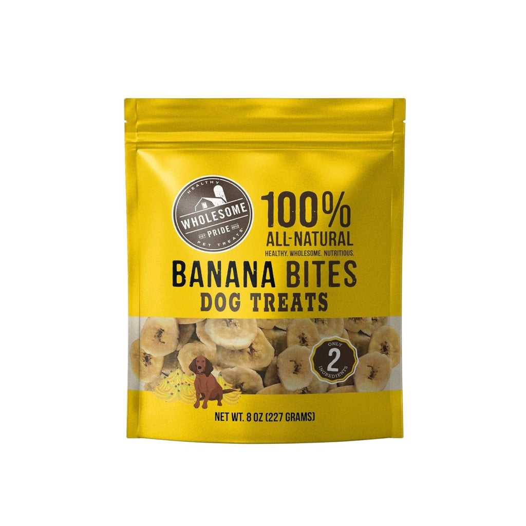 Wholesome Pride Dog Treat 100% All-Natural Banana Bites